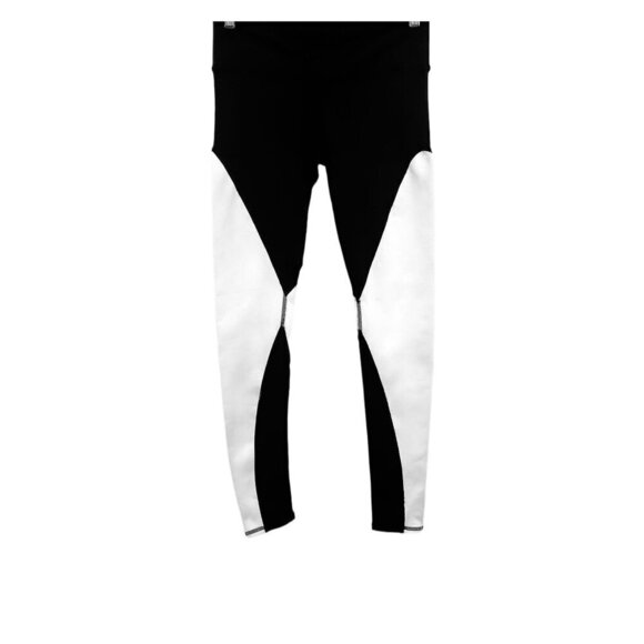 Alo Yoga White Illusion 4 Leggings Black White Geometric Workout Tights Small - Picture 3 of 10